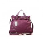 Mulberry Lizzie Tote Bag Natural Leather Purple