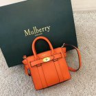 2018 Mulberry Micro Zipped Bayswater Bag in Small Classic Grain