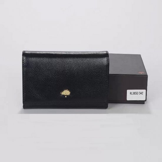 2014 Mulberry Tree French Purse in Black Natural Leather - Click Image to Close