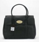 Mulberry Pocket Bayswater Bag in Black Soft Grain Leather