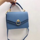 2018 Mulberry Harlow Satchel Blue Small Classic Grain