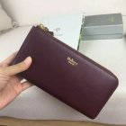 2016 Latest Mulberry Part Zip Wallet Burgundy & Parchment Printed Goat