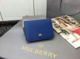 2015 Womens Mulberry Tree Slim Short Wallet in Sea Blue & Jungle Green Lamb Nappa