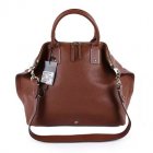 2015 Mulberry Large Alice Zipped Bag in Brown Small Grain Leather