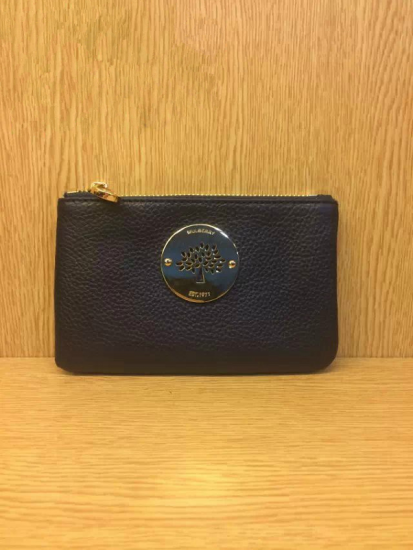 2014 Mulberry Daria Pouch in Navy Blue Soft Leather - Click Image to Close