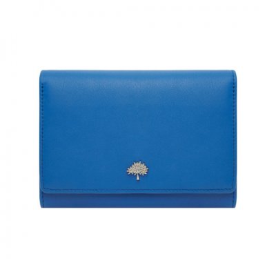 Mulberry Tree French Purse Bluebell Blue Silky Classic Calf