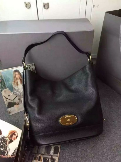 2015 Latest Mulberry Black Jamie Bucket Bag for sale - Click Image to Close