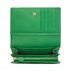 Mulberry Tree French Purse Queen Green Silky Classic Calf