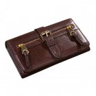 Mulberry Women Zip Natural Leathers Card Purses Brown