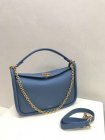 2018 Mulberry Small Leighton Bag in Lavender Blue Classic Grain Leather