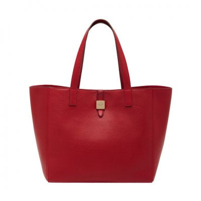 New Mulberry Handbags 2014-Tessie Tote in Poppy Red Soft Leather