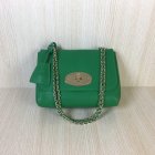 Classic Mulberry Lily Shoulder Bag in Green Soft Grain Leather