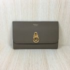 2018 Mulberry Amberley Long Wallet Clay Grain Leather
