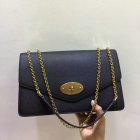 2017 Cheap Mulberry Large Darley Bag in Black Grain Leather