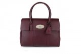 2015 Iconic Mulberry Bayswater Oxblood Small Classic Grain with Soft Gold
