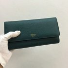 2017 Mulberry Continental Wallet in Ocean Green Small Classic Grain