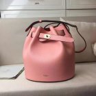 2017 Spring/Summer Mulberry Abbey Bucket Bag in Macaroon Pink & Scarlet Grain Leather
