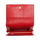 Mulberry Tree French Purse Bright Red Shiny Goat