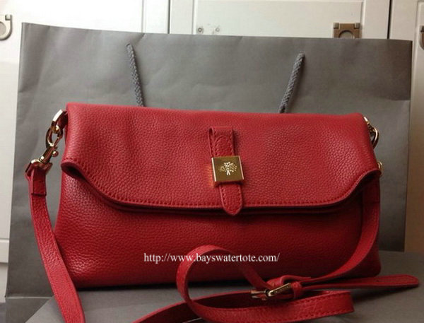 2014 F/W Mulberry Tessie Shoulder Bag in Poppy Red Soft Grain Leather - Click Image to Close