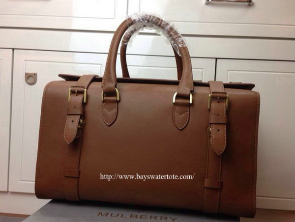 2014 F/W Mulberry Somerton Holdall Oak Smooth Saddle - Click Image to Close