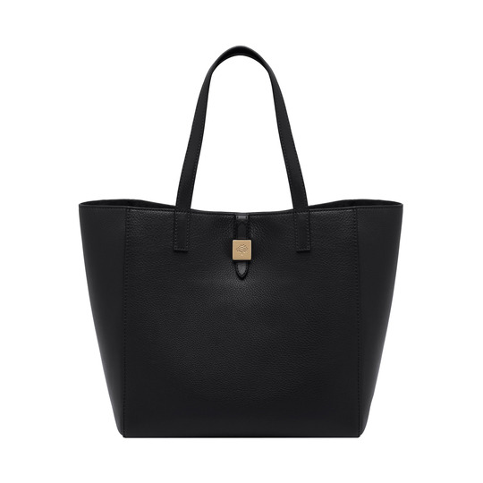 New Mulberry Handbags 2014-Tessie Tote in Black Soft Leather - Click Image to Close