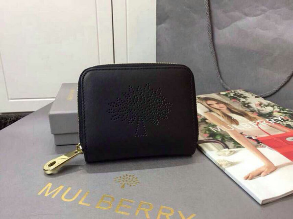 2015 S/S Mulberry Blossom Zip Around Purse 312332 in Black - Click Image to Close