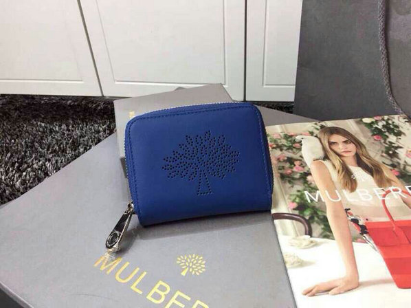 2015 S/S Mulberry Blossom Zip Around Purse 312332 in Sea Blue - Click Image to Close