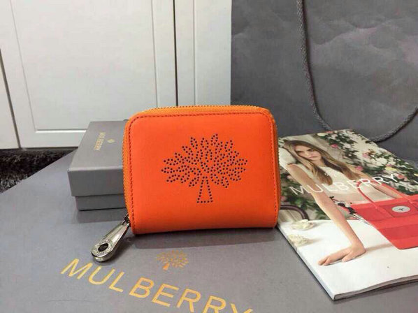 2015 S/S Mulberry Blossom Zip Around Purse 312332 in Mandarin - Click Image to Close