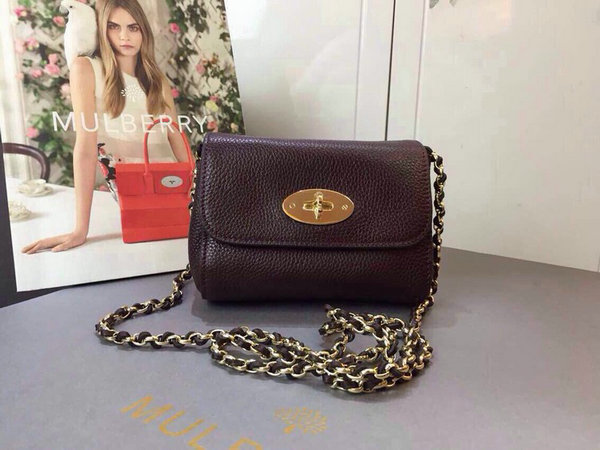 2015 Spring/Summer Mulberry Mini Lily Bag in Oxblood - Click Image to Close