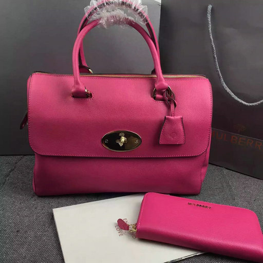 2015 Mulberry Del Rey Bag Mulberry Pink Leather - Click Image to Close