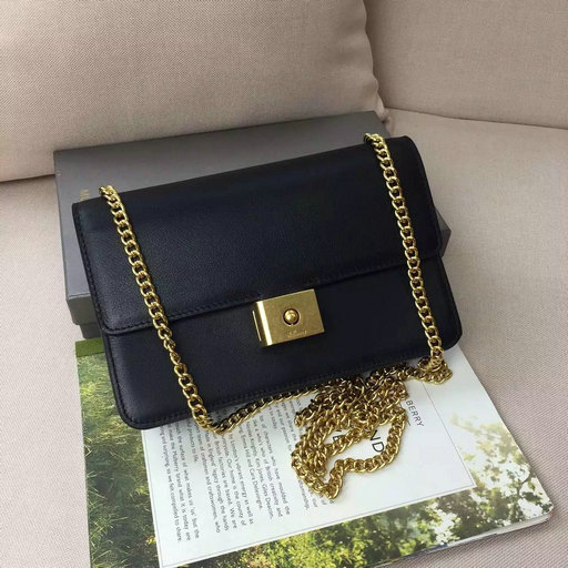 2016 Latest Mulberry Cheyne Clutch Black Smooth Calf Leather - Click Image to Close
