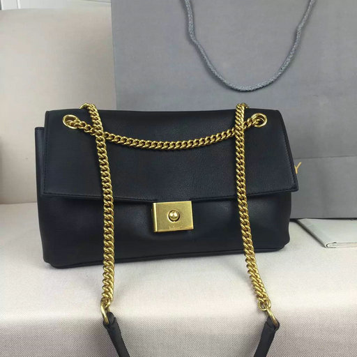 2016 Latest Mulberry Cheyne Shoulder Bag Black Smooth Calf Leather - Click Image to Close