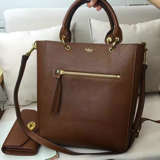 2017 S/S Mulberry Small Maple Tote Bag Oak Natural Grain Leather - Click Image to Close