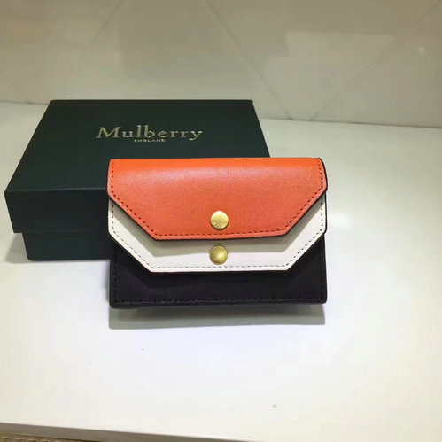 2017 Cheap Mulberry Multiflap Card Case Bright Orange,Chalk & Crimson Smooth Calf - Click Image to Close