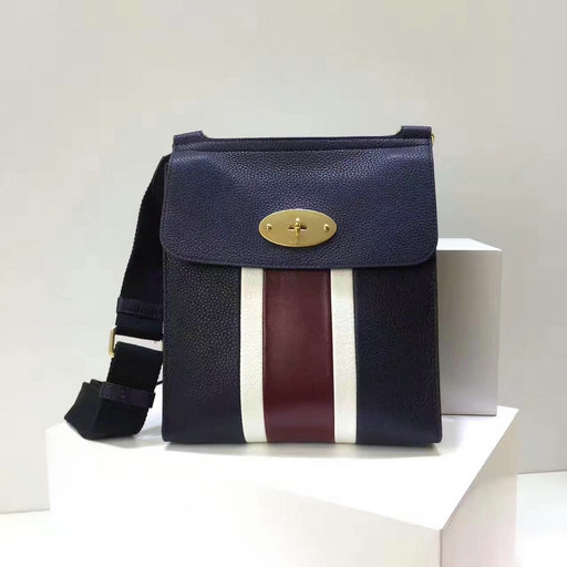 2017 Cheap Mulberry New Antony Midnight,White & Burgundy Small Classic Grain - Click Image to Close