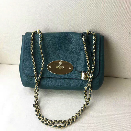 2017 Cheap Mulberry Lily Bag in Ocean Green Grain Leather - Click Image to Close