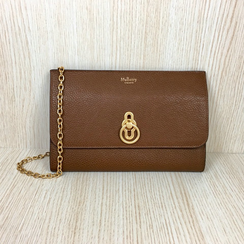 2018 Mulberry Amberley Long Clutch Oak Grain Leather - Click Image to Close