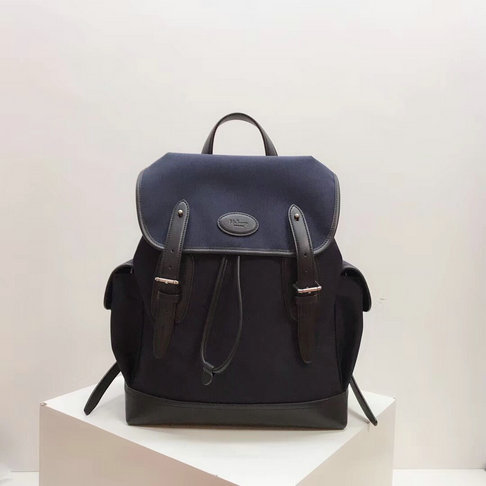 2018 Mulberry Heritage Backpack Midnight Nylon & Smooth Calf Leather - Click Image to Close