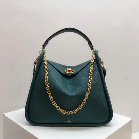 2018 Mulberry Leighton Bag in Deep Sea Small Classic Grain Leather - Click Image to Close