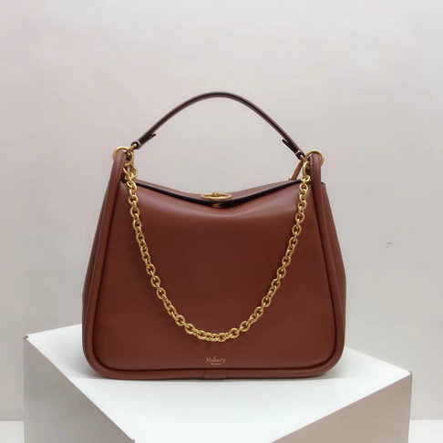 2018 Mulberry Leighton Bag in Tan Silky Calf Leather - Click Image to Close