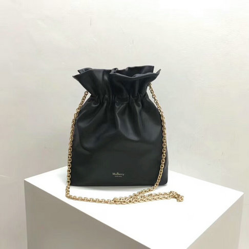 2018 Mulberry Lynton Mini Bucket Bag in Charcoal Grey Leather - Click Image to Close