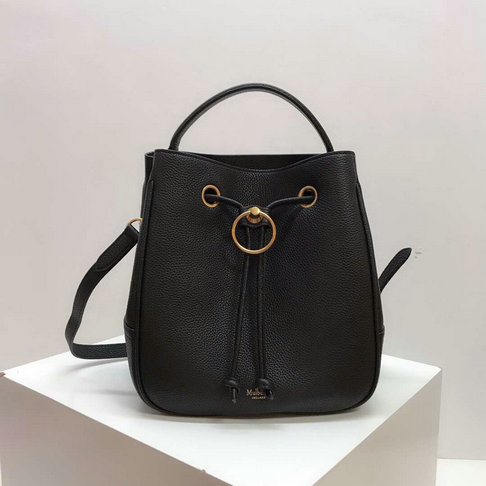 2019 Mulberry Hampstead Bucket Bag Black Grain Leather - Click Image to Close