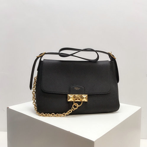 2019 Mulberry Keeley Bag in Black Heavy Grain Leather - Click Image to Close