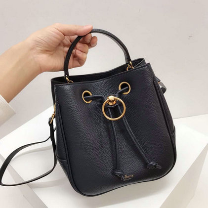 2019 Mulberry Small Hampstead Bag Midnight Grain Leather - Click Image to Close