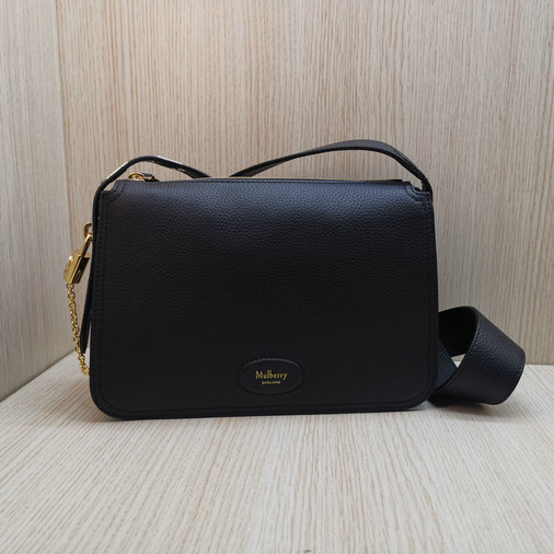 2022 Mulberry Billie Crossbody Bag in Black Small Classic Grain - Click Image to Close