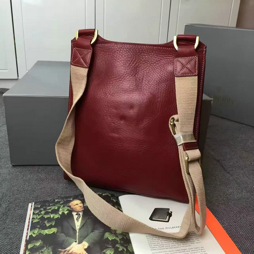 Mulberry Antony Messenger Red Natural Leather - Click Image to Close