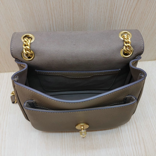2021 Mulberry Small Darley Shoulder Bag Solid Grey Heavy Grain [HH6678A ...
