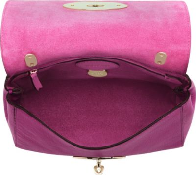 Mulberry Lily Glossy Goat Leather Shoulder Bag - Click Image to Close