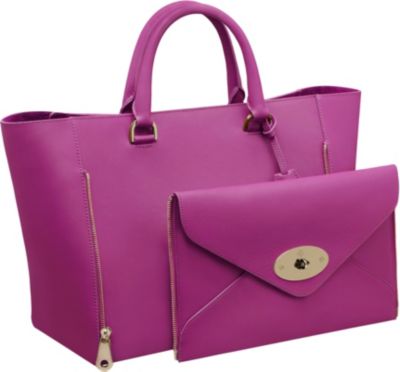 Mulberry Willow Silky Calf Leather Tote - Click Image to Close
