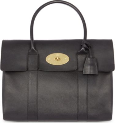 Mulberry Bayswater Pocket Natural Leather Tote - Click Image to Close
